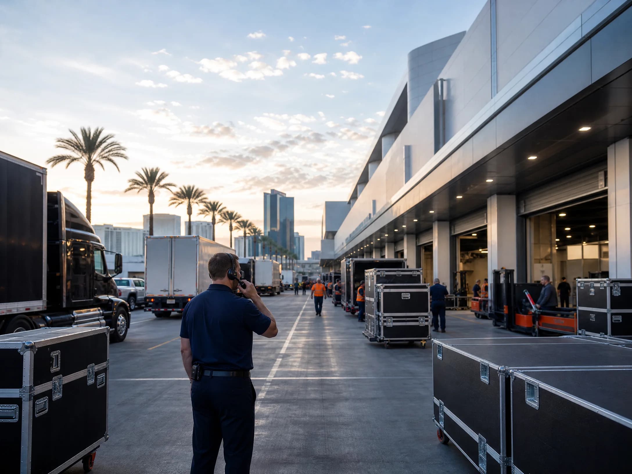 Las Vegas trade show exhibit logistics and local facility support