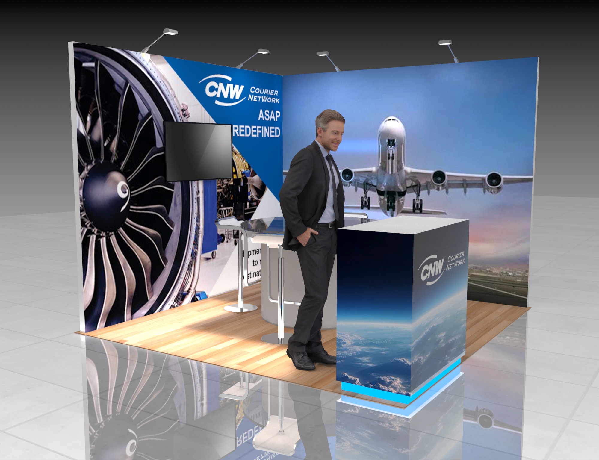 10 x 10 Trade Show Exhibit Rental — 10x10 Custom & Modular Exhibits exhibit rental in Las Vegas, catalog image 3