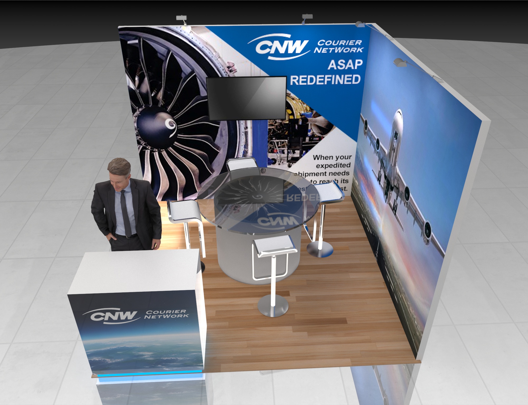10 x 10 Trade Show Exhibit Rental — 10x10 Custom & Modular Exhibits exhibit rental in Las Vegas, primary catalog image