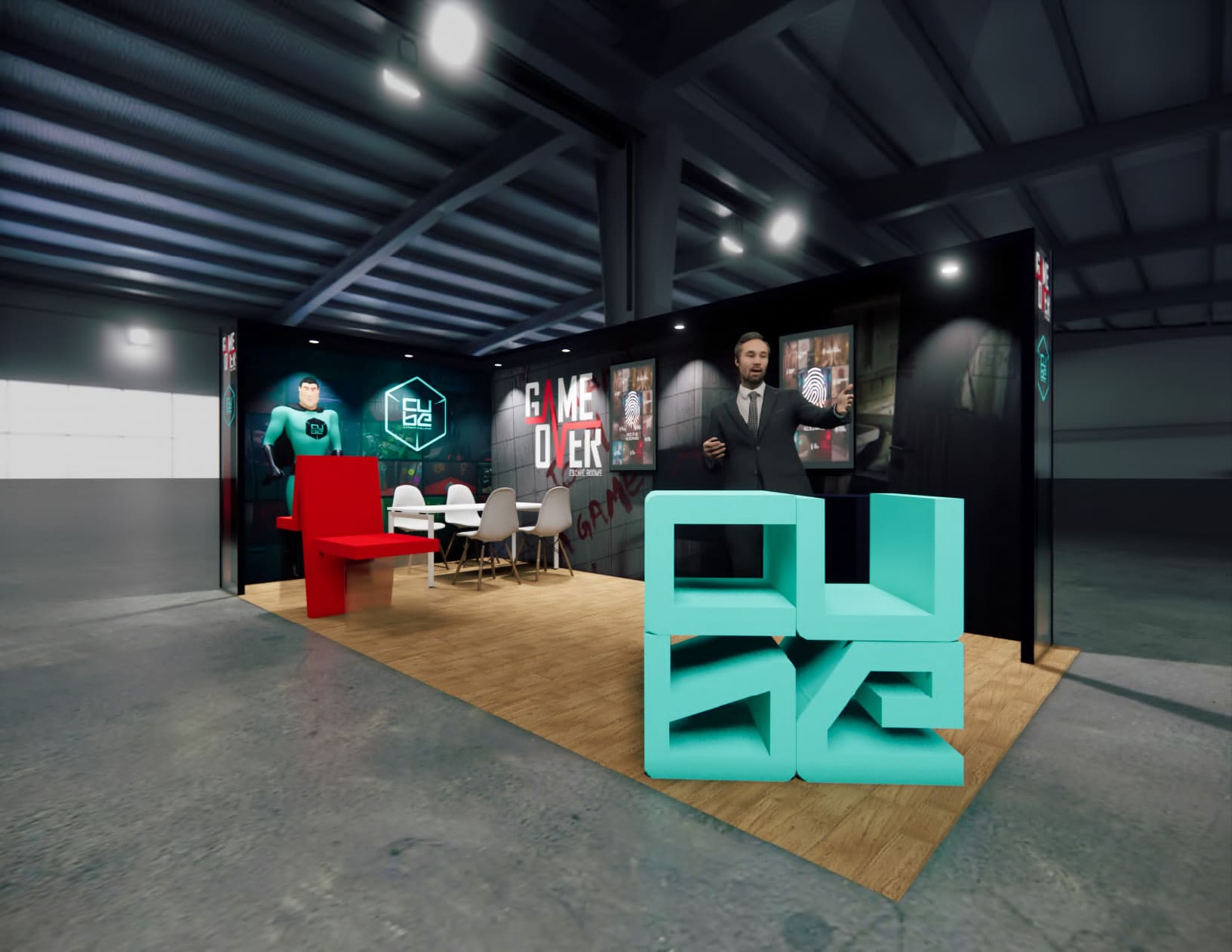 ISSA trade show booth - expo trade show display rental — 10x20 Custom & Modular Exhibits exhibit rental in Las Vegas, primary catalog image
