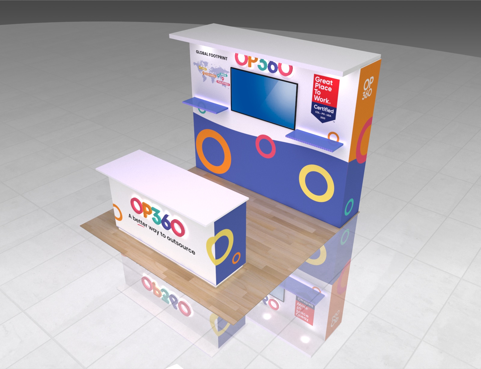 10 x 10 Trade Show Exhibit Booth Rental — 10x10 Custom & Modular Exhibits exhibit rental in Las Vegas, catalog image 4