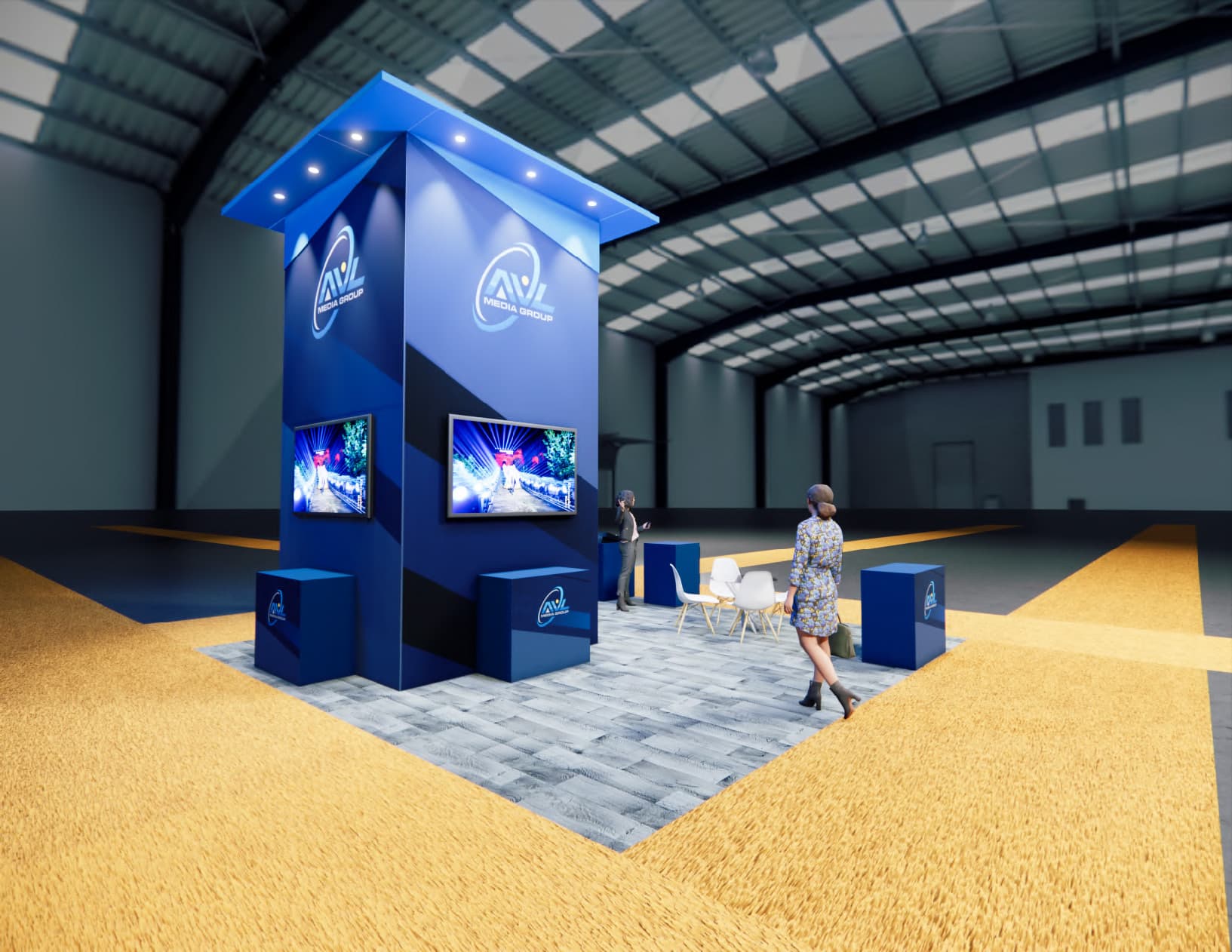 20 x 20 Modular Exhibit Rental — 20x20 Custom & Modular Exhibits exhibit rental in Las Vegas, primary catalog image