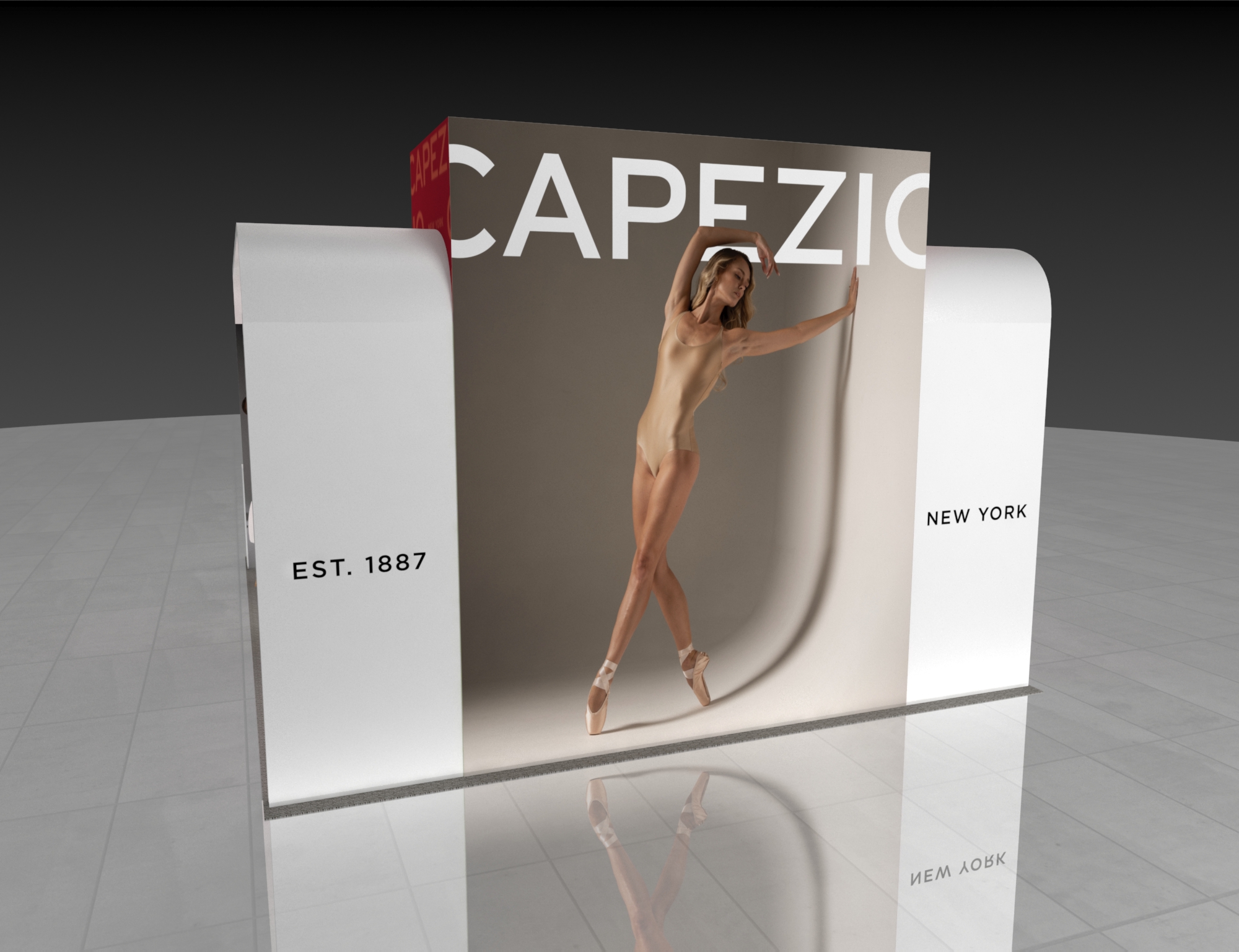 20x20 Booth Rental – Fashion Display Exhibit with Retail Elegance — 20x20 Custom & Modular Exhibits exhibit rental in Las Vegas, catalog image 3