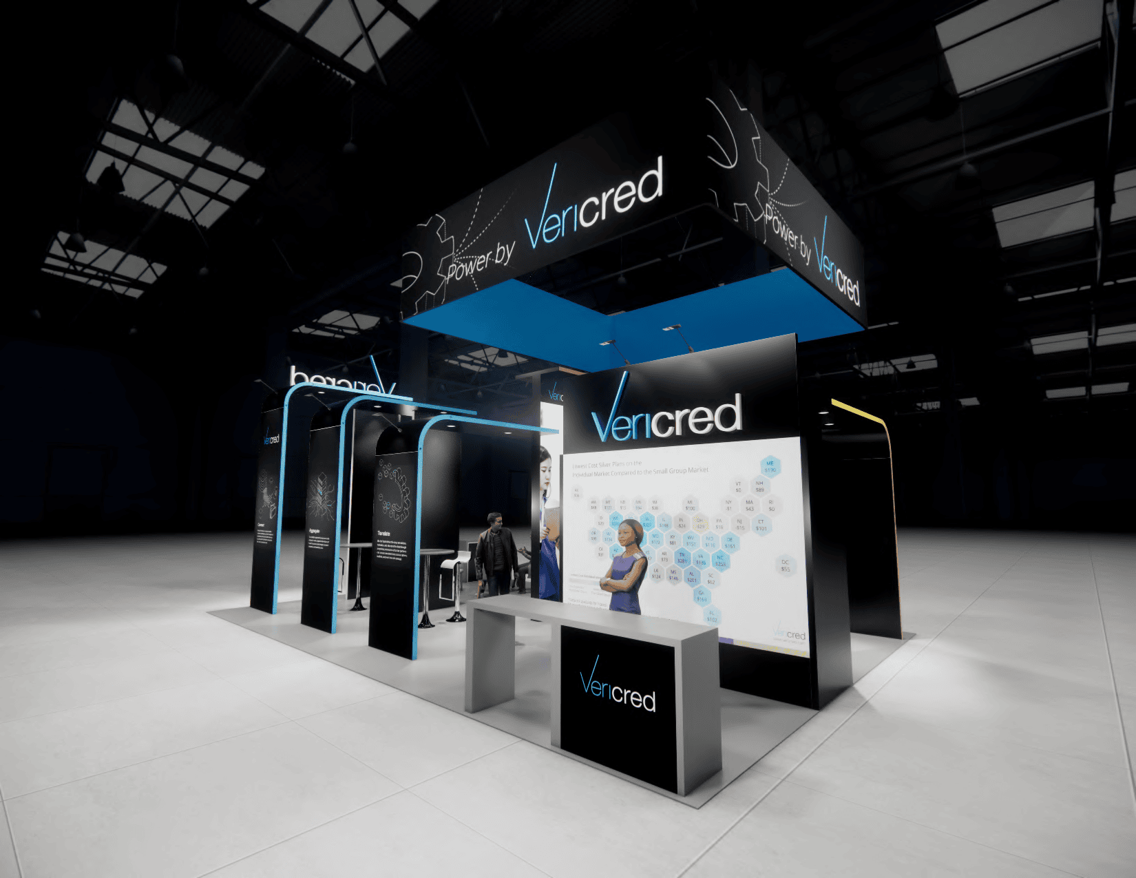 Vericred 3 - 20x30 — 20x30 Custom & Modular Exhibits exhibit rental in Las Vegas, catalog image 9