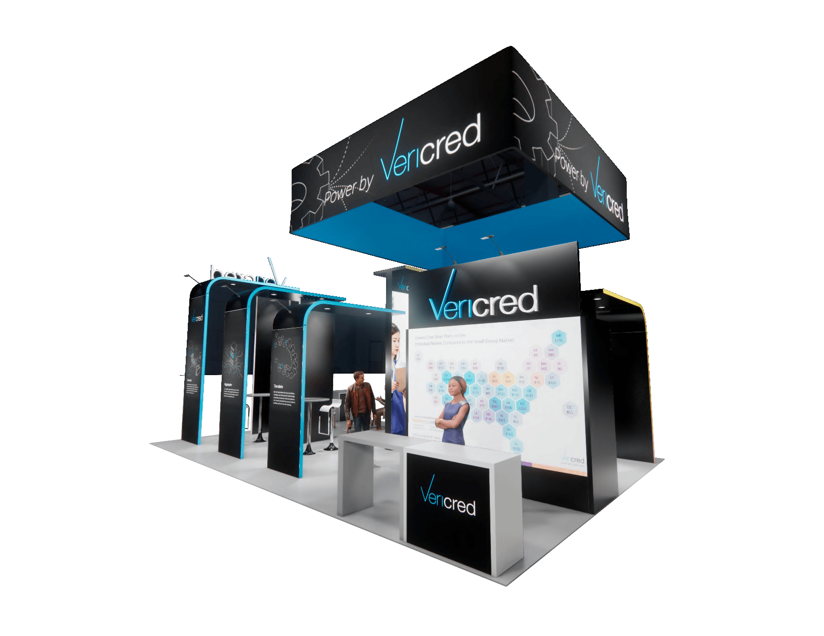 Vericred 3 - 20x30 — 20x30 Custom & Modular Exhibits exhibit rental in Las Vegas, catalog image 11
