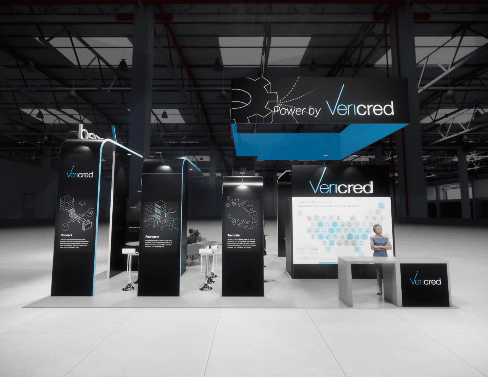 Vericred 3 - 20x30 — 20x30 Custom & Modular Exhibits exhibit rental in Las Vegas, primary catalog image