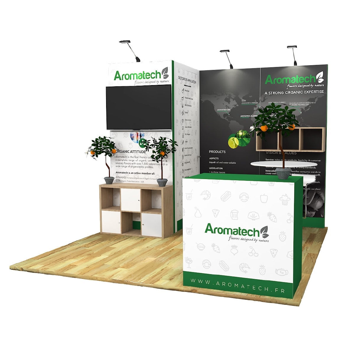 10 x 10 Las Vegas Trade Show Display Rental 1.4 — 10x10 Custom & Modular Exhibits exhibit rental in Las Vegas, primary catalog image