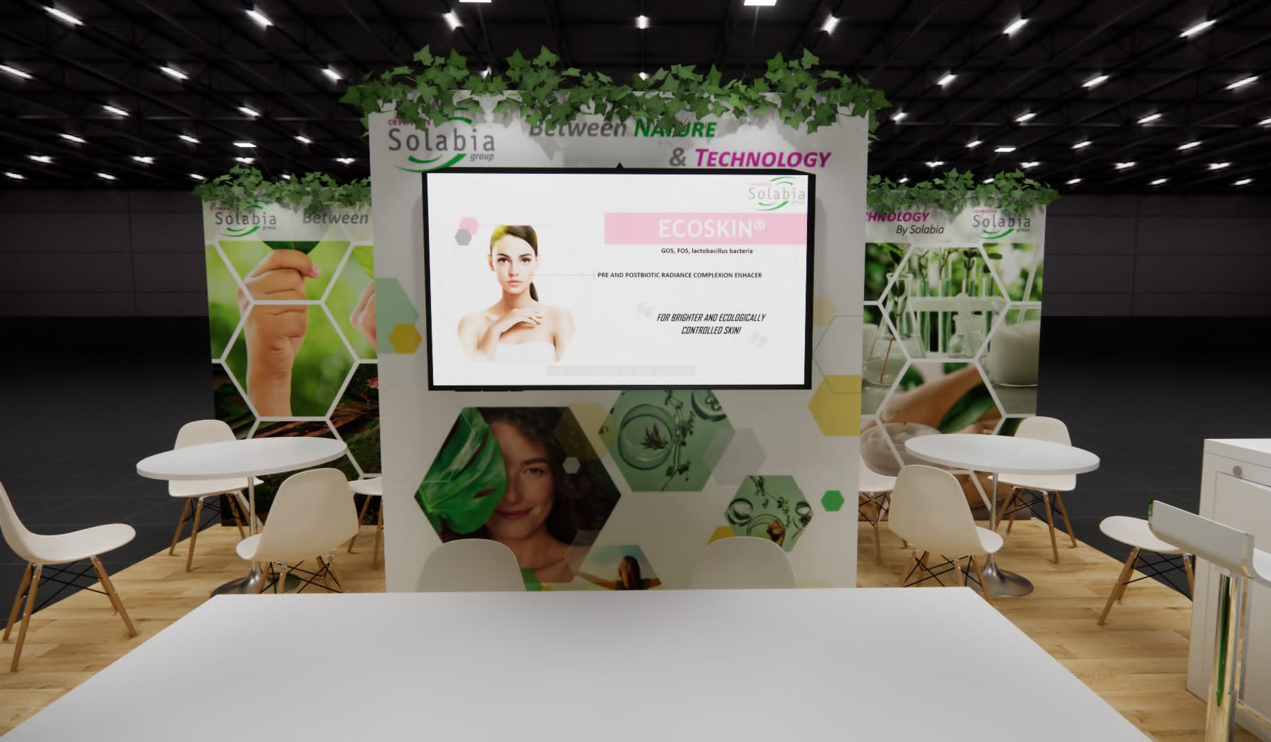 20x20 Las Vegas Health and Beauty Trade Show Exhibit Rental — 20x20 Custom & Modular Exhibits exhibit rental in Las Vegas, catalog image 8