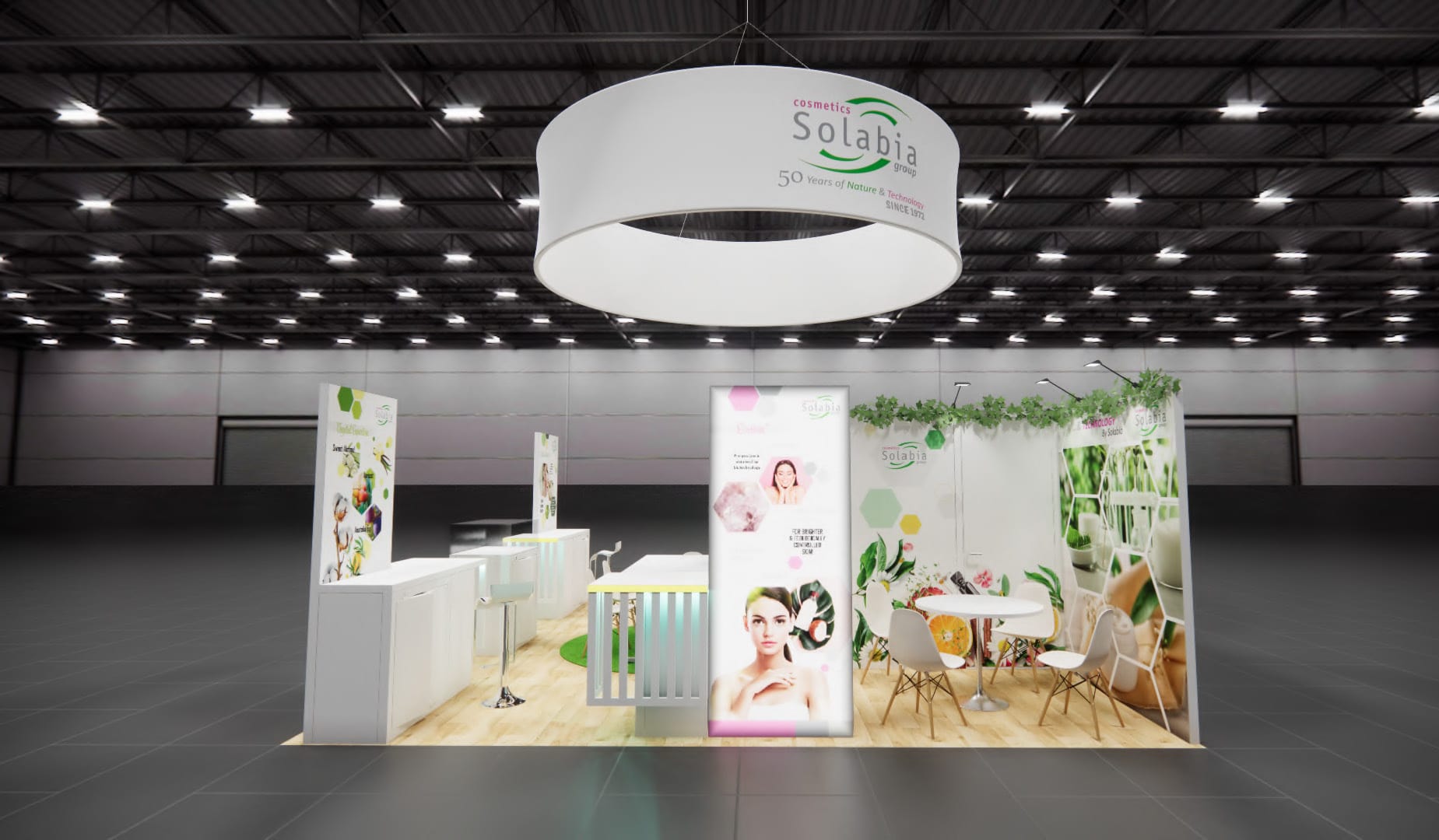 20x20 Las Vegas Health and Beauty Trade Show Exhibit Rental — 20x20 Custom & Modular Exhibits exhibit rental in Las Vegas, catalog image 5