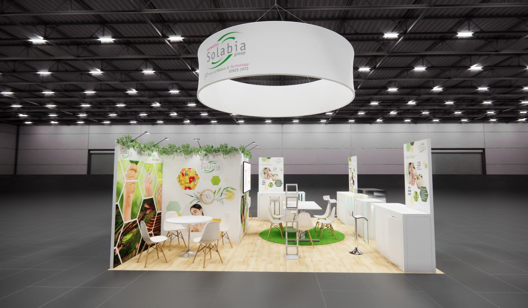20x20 Las Vegas Health and Beauty Trade Show Exhibit Rental — 20x20 Custom & Modular Exhibits exhibit rental in Las Vegas, catalog image 3