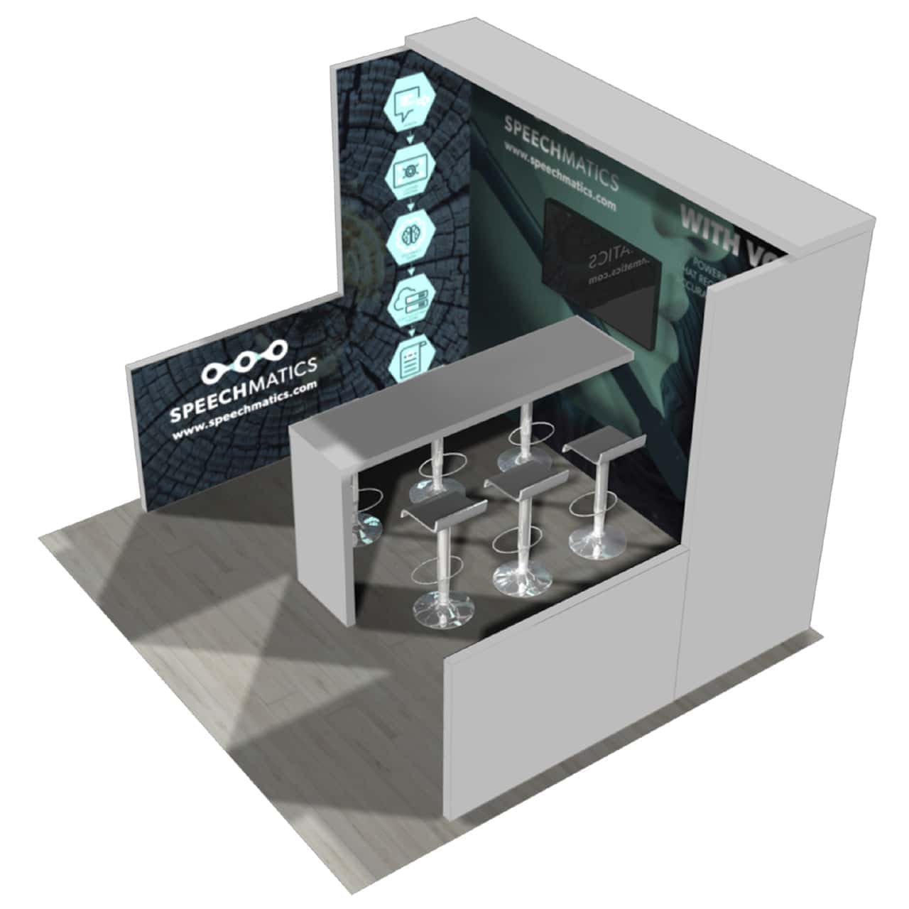 10 x 10 Modular Exhibit Rental — 10x10 Custom & Modular Exhibits exhibit rental in Las Vegas, catalog image 2