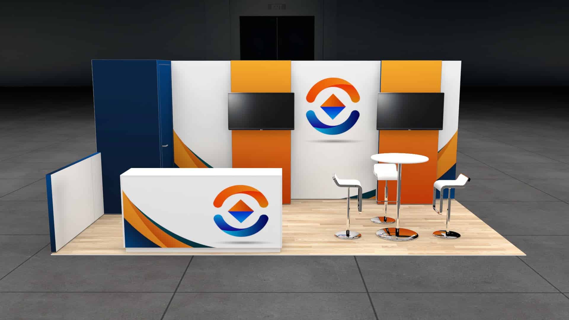 10 x 20 Trade Show Exhibit Rental — 10x20 Custom & Modular Exhibits exhibit rental in Las Vegas, primary catalog image