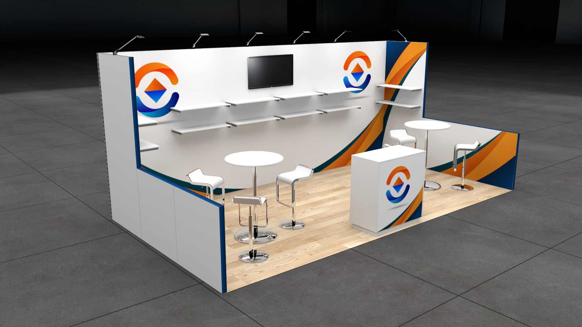Custom Modular 10 x 20 Trade Show Exhibits — 10x20 Custom & Modular Exhibits exhibit rental in Las Vegas, catalog image 2