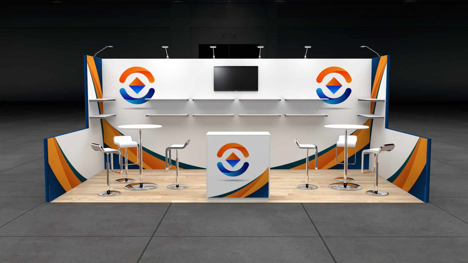 Custom Modular 10 x 20 Trade Show Exhibits — 10x20 Custom & Modular Exhibits exhibit rental in Las Vegas, catalog image 3