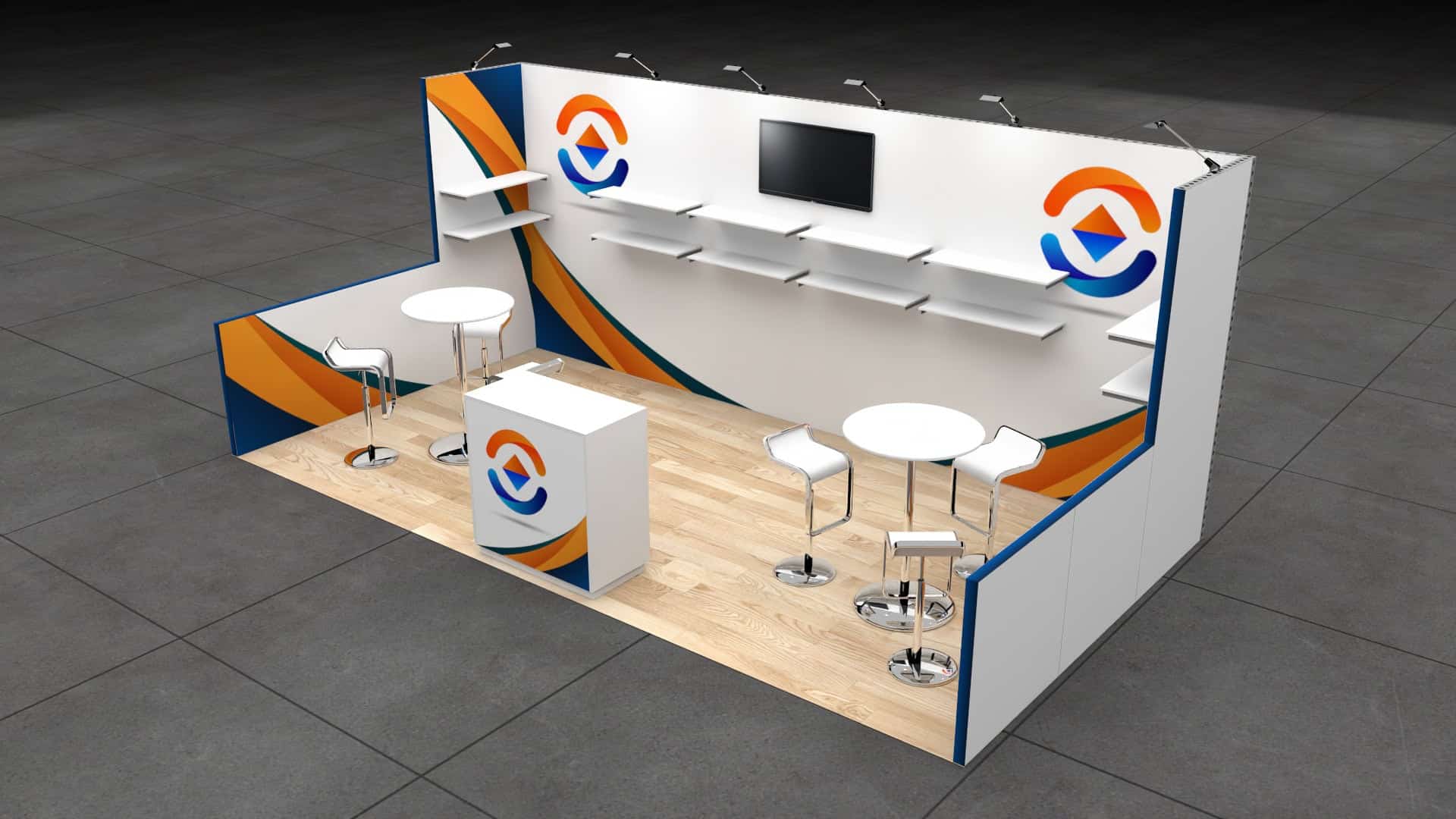 Custom Modular 10 x 20 Trade Show Exhibits — 10x20 Custom & Modular Exhibits exhibit rental in Las Vegas, catalog image 4