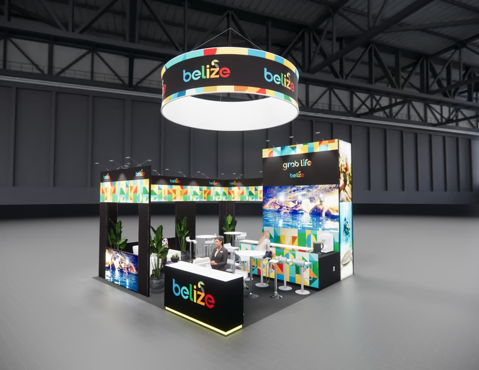 PMA Expo trade show booth rental 20 x 20 — 20x20 Custom & Modular Exhibits exhibit rental in Las Vegas, primary catalog image