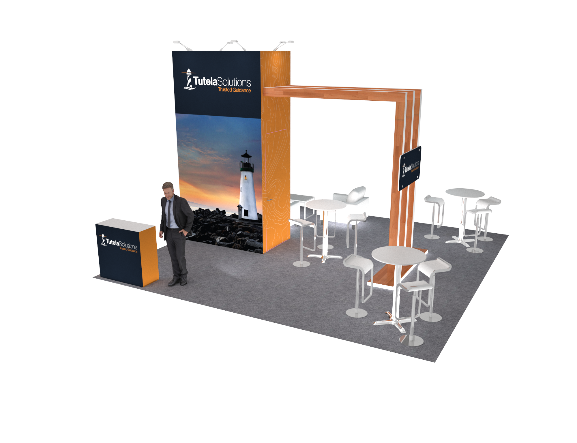 20x20 Exhibit Rental Stand Display — 20x20 Custom & Modular Exhibits exhibit rental in Las Vegas, catalog image 8