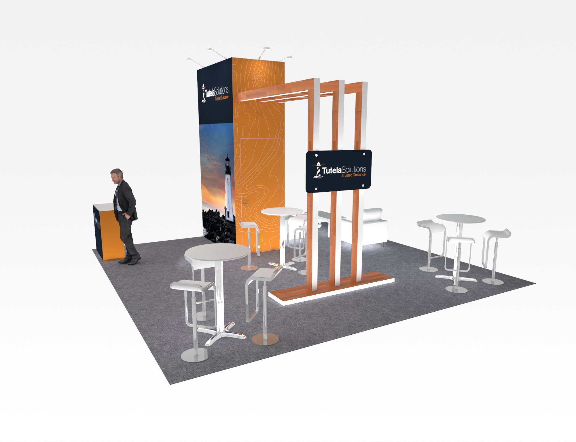 20x20 Exhibit Rental Stand Display — 20x20 Custom & Modular Exhibits exhibit rental in Las Vegas, catalog image 6