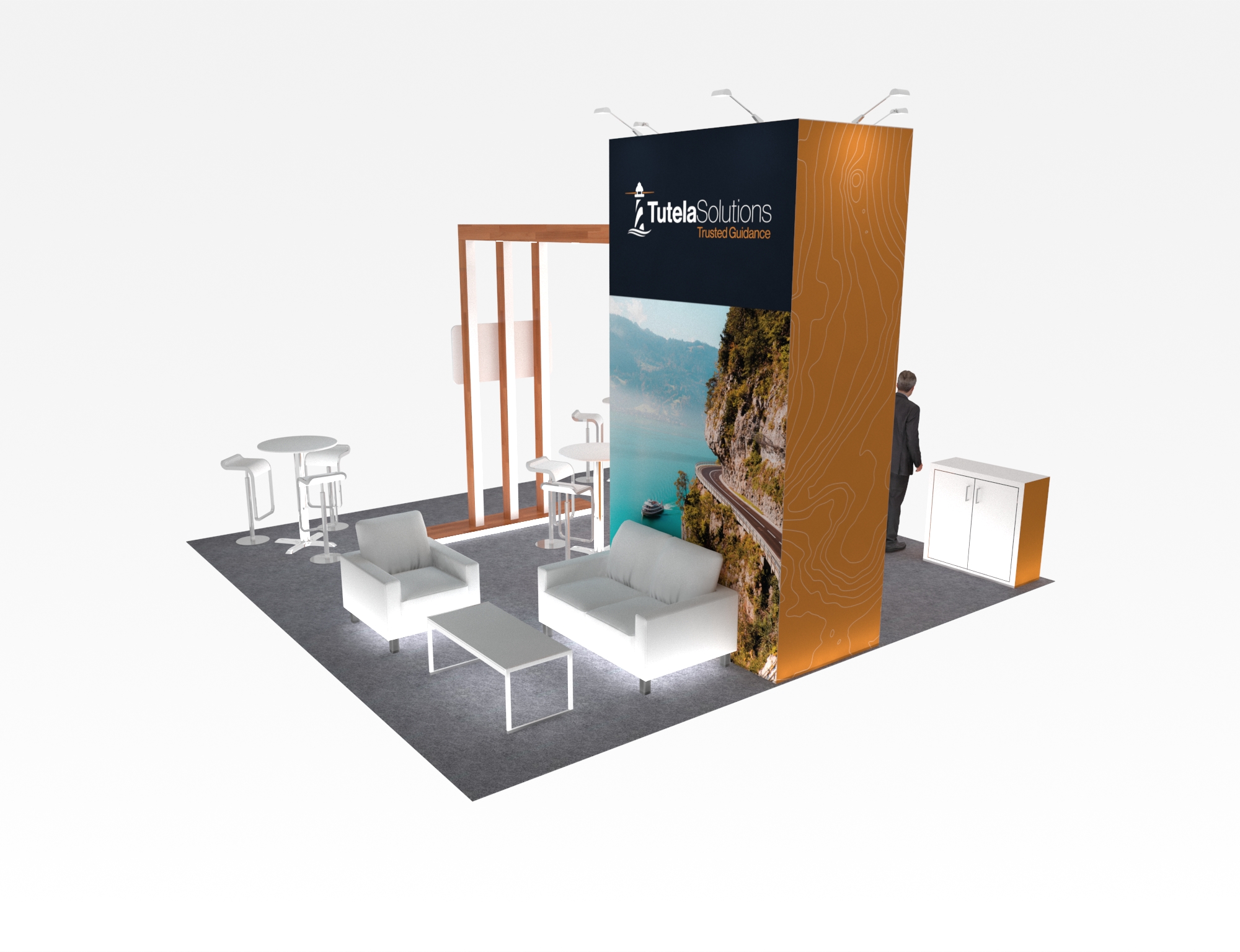 20x20 Exhibit Rental Stand Display — 20x20 Custom & Modular Exhibits exhibit rental in Las Vegas, catalog image 4