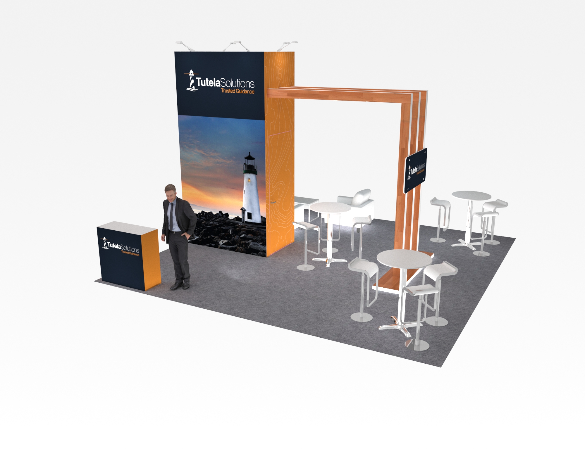 20x20 Exhibit Rental Stand Display — 20x20 Custom & Modular Exhibits exhibit rental in Las Vegas, catalog image 7