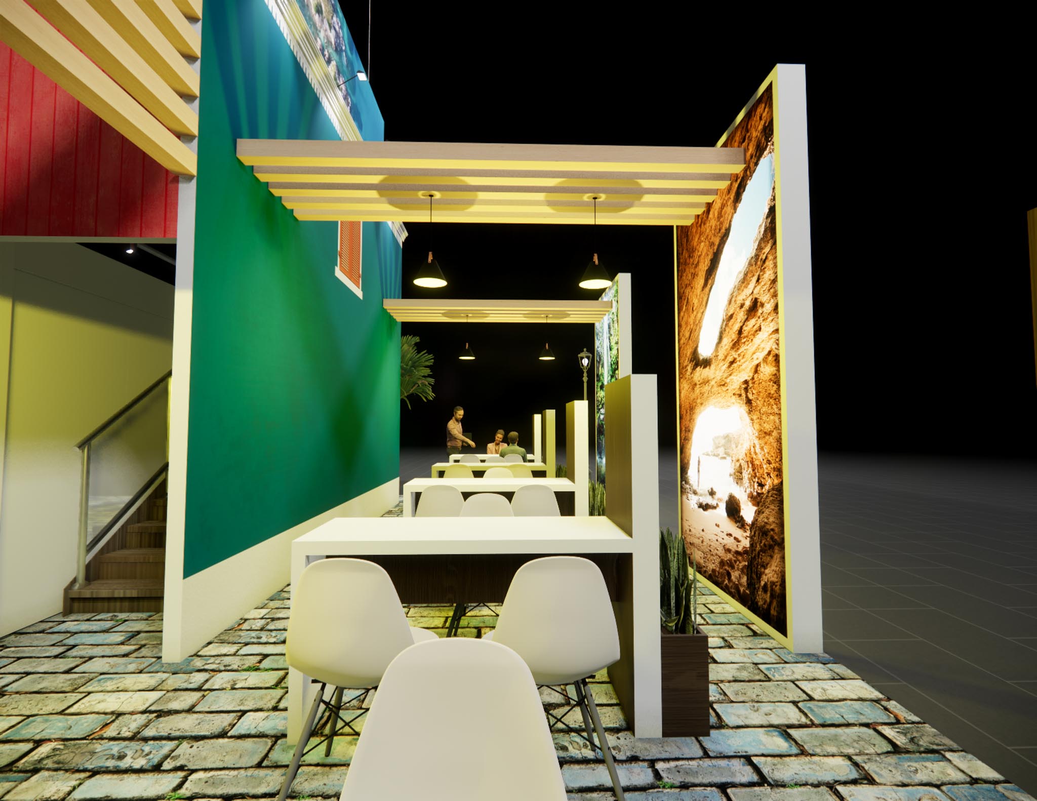 40x60 Two Story Exhibit Rental – Brand Visibility Tower + Deck — 40x60 Custom & Modular Exhibits exhibit rental in Las Vegas, catalog image 12