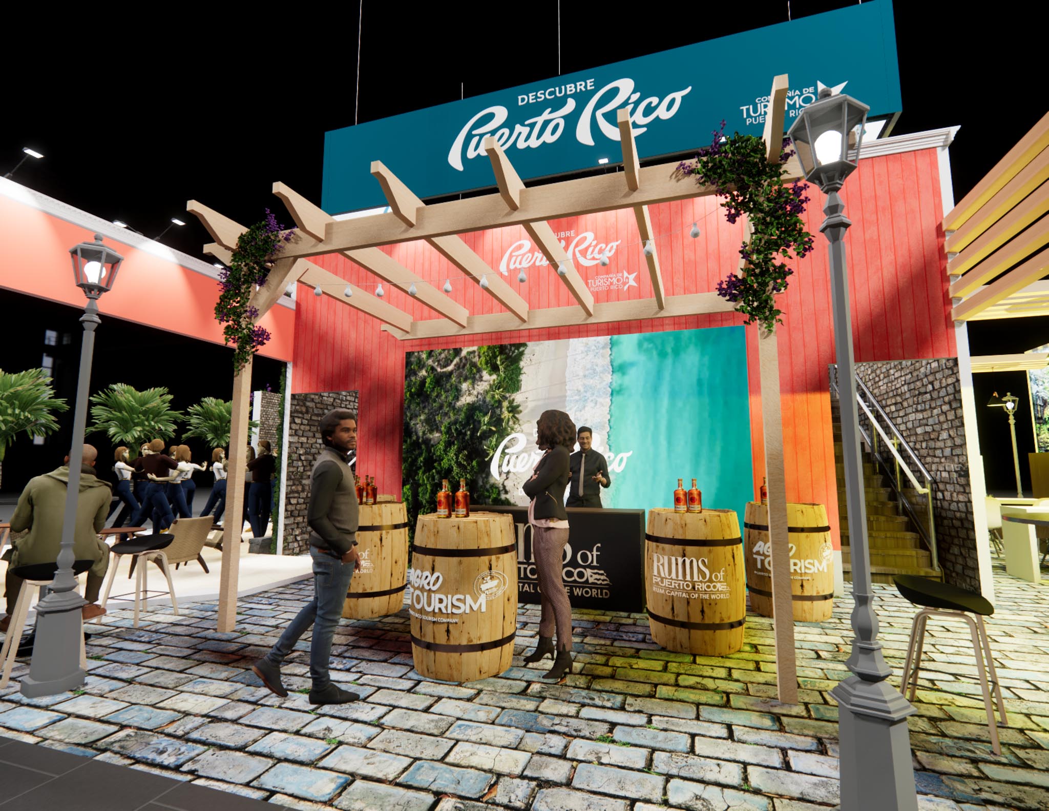 40x60 Two Story Exhibit Rental – Brand Visibility Tower + Deck — 40x60 Custom & Modular Exhibits exhibit rental in Las Vegas, catalog image 11