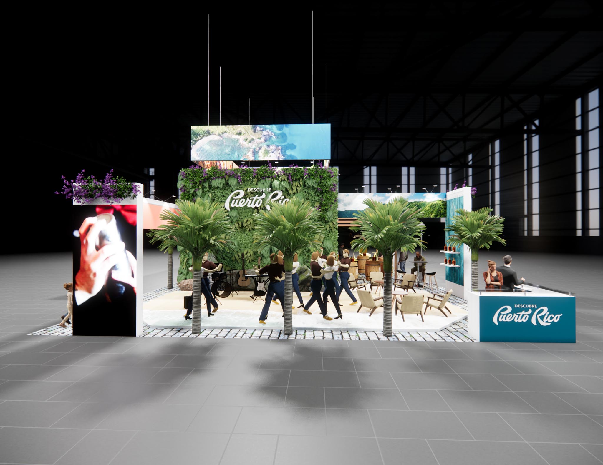 40x60 Two Story Exhibit Rental – Brand Visibility Tower + Deck — 40x60 Custom & Modular Exhibits exhibit rental in Las Vegas, catalog image 8