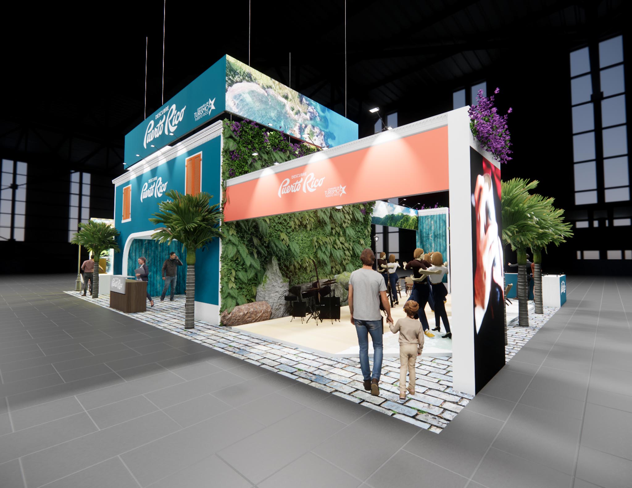 40x60 Two Story Exhibit Rental – Brand Visibility Tower + Deck — 40x60 Custom & Modular Exhibits exhibit rental in Las Vegas, catalog image 7