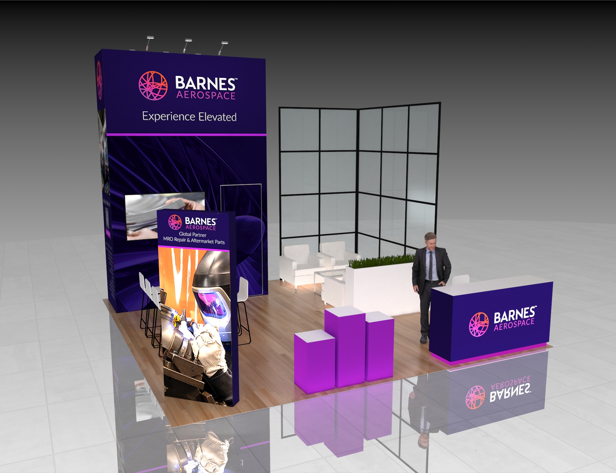 20x20 Trade Show Exhibit Rental — 20x20 Custom & Modular Exhibits exhibit rental in Las Vegas, primary catalog image