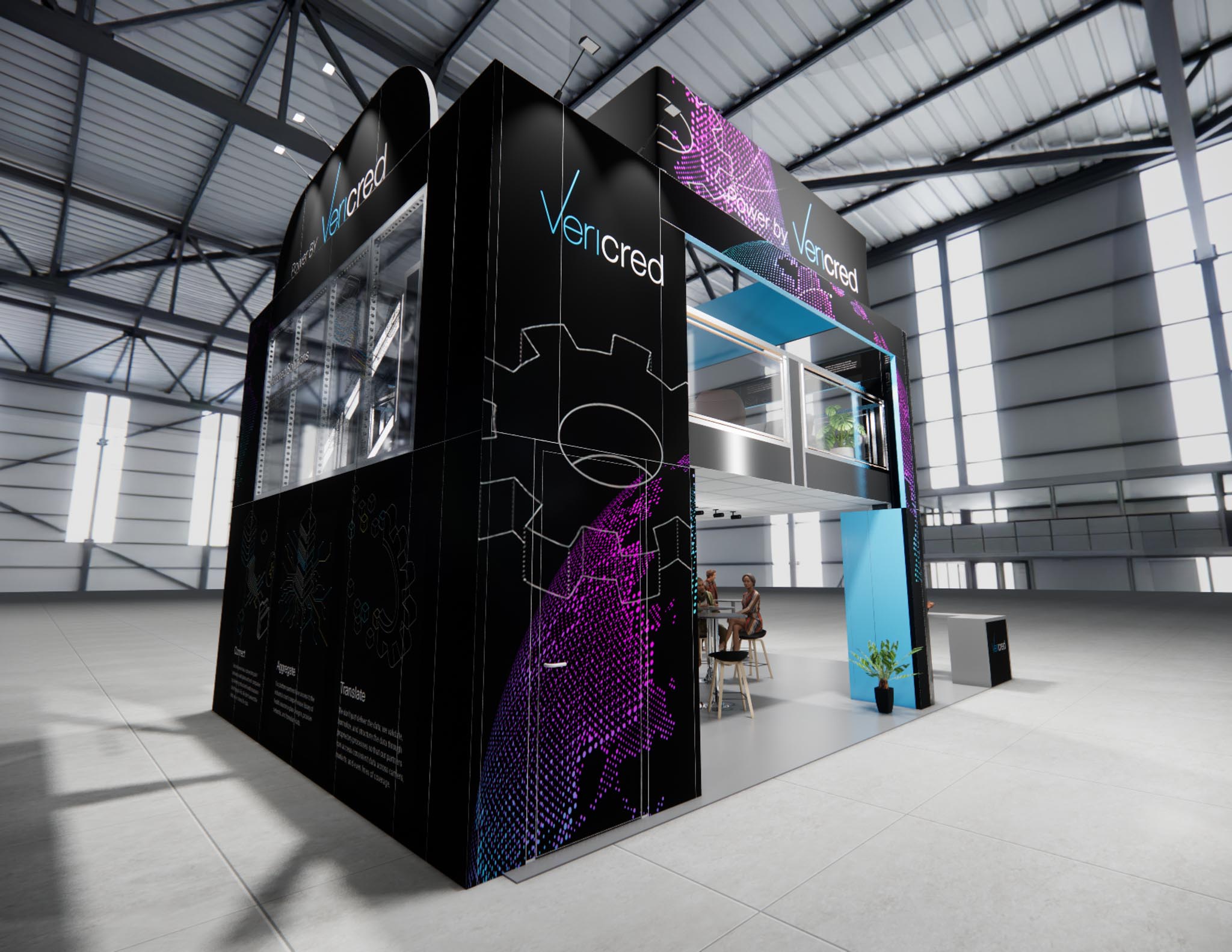 20x30 Double Deck Booth Rental – Retail Product Demo Layout — 20x30 20x30 Exhibit Rentals exhibit rental in Las Vegas, catalog image 9