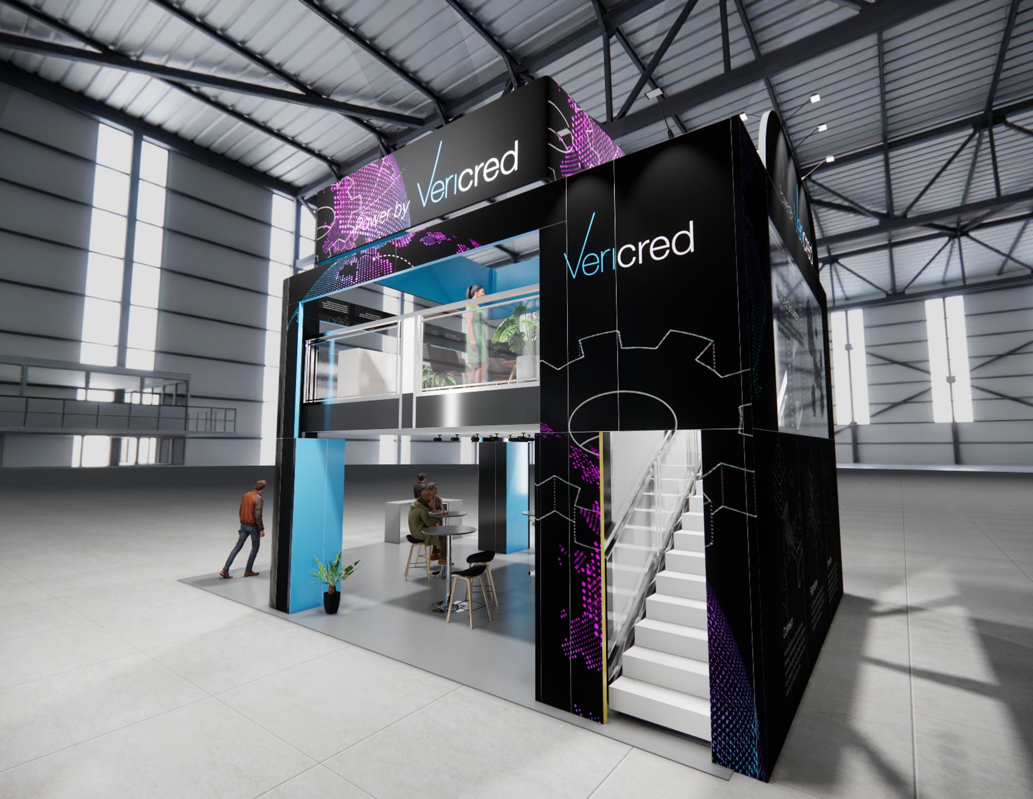 20x30 Double Deck Booth Rental – Retail Product Demo Layout — 20x30 20x30 Exhibit Rentals exhibit rental in Las Vegas, catalog image 7
