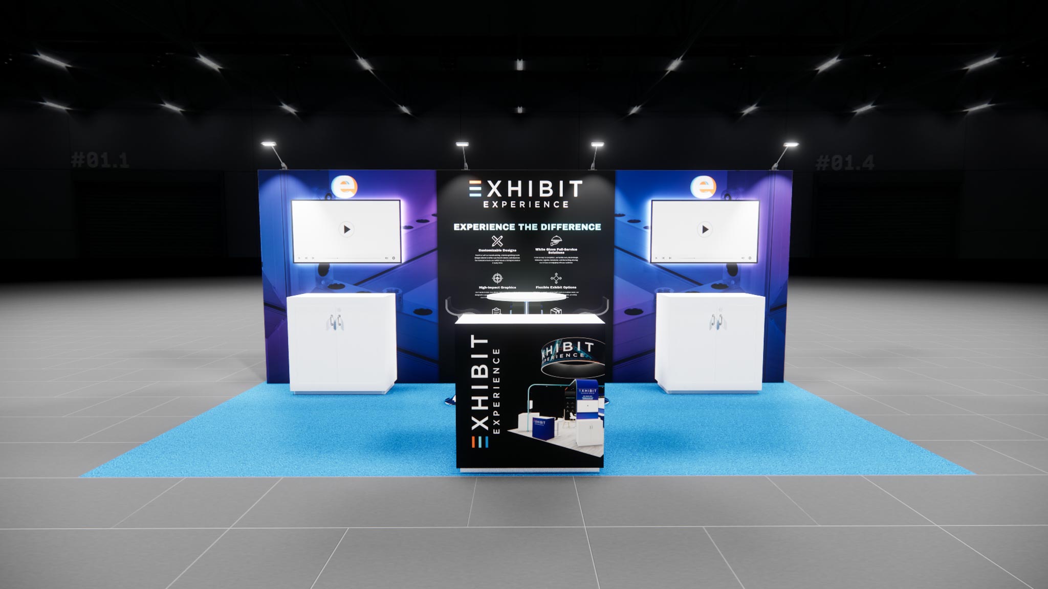 10 x 20 Affordable Trade Show Exhibit Rental Package – Option 5 — 10x20 10x20 Exhibit Rentals exhibit rental in Las Vegas, primary catalog image