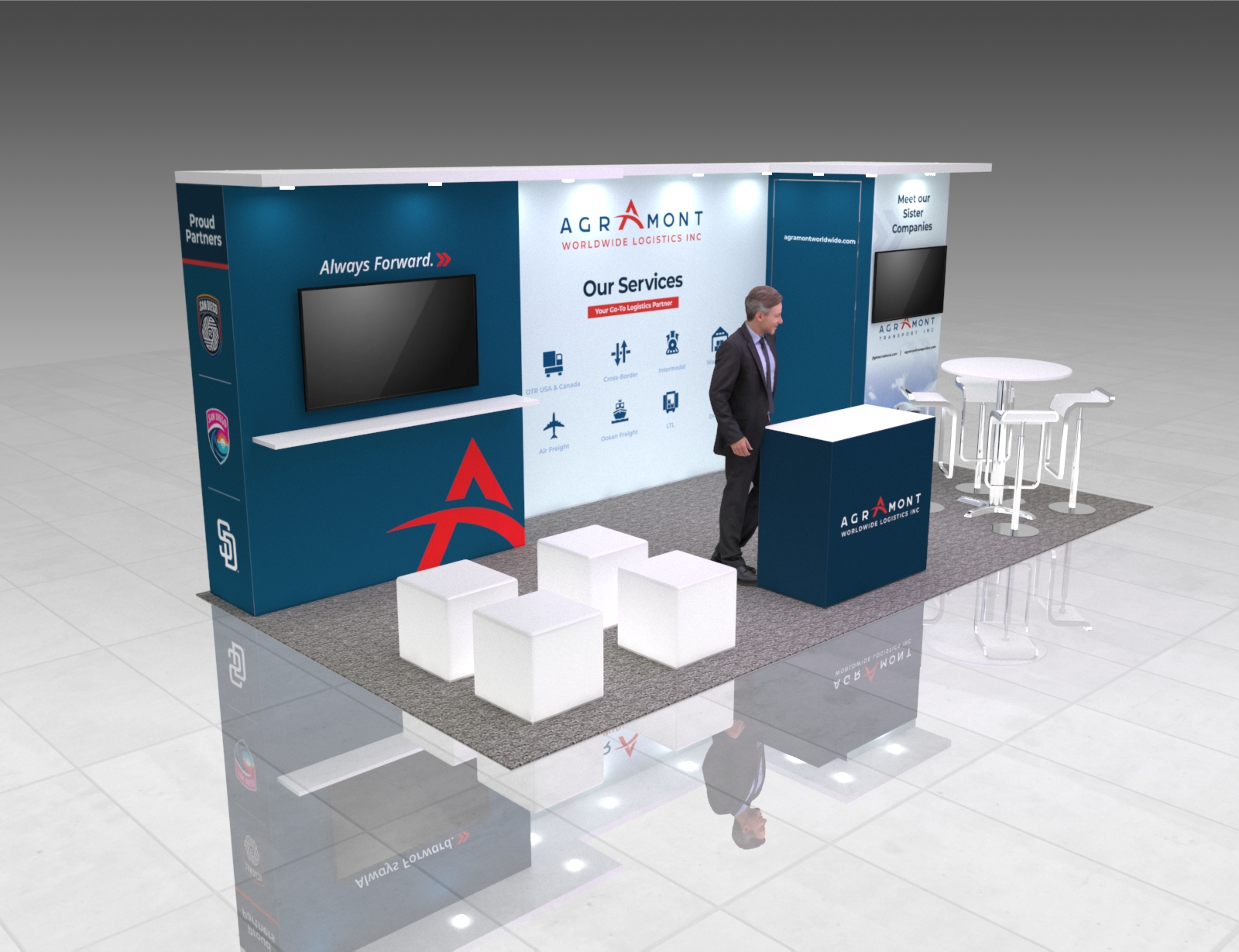 10 x 20 Trade Show Exhibit Booth Rental — 10x20 Custom & Modular Exhibits exhibit rental in Las Vegas, catalog image 4