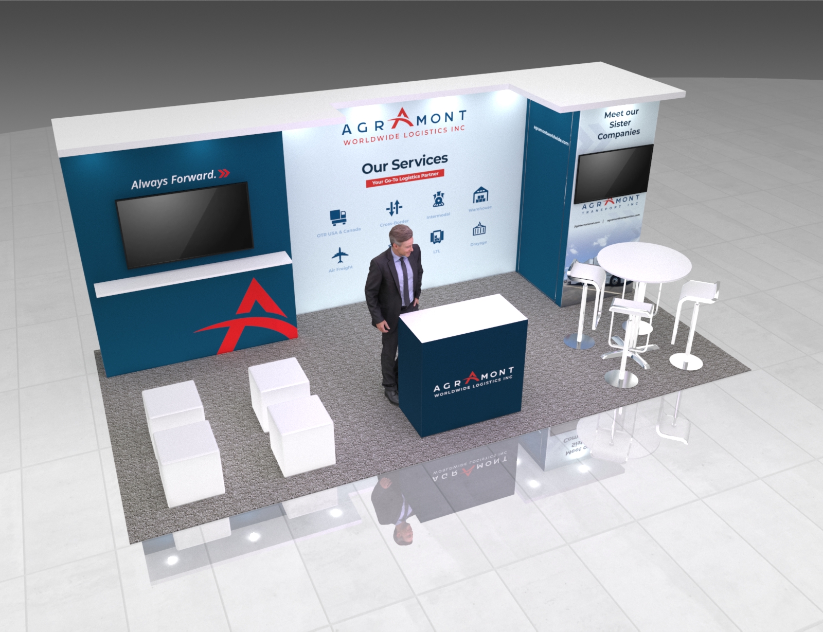 10 x 20 Trade Show Exhibit Booth Rental — 10x20 Custom & Modular Exhibits exhibit rental in Las Vegas, catalog image 7