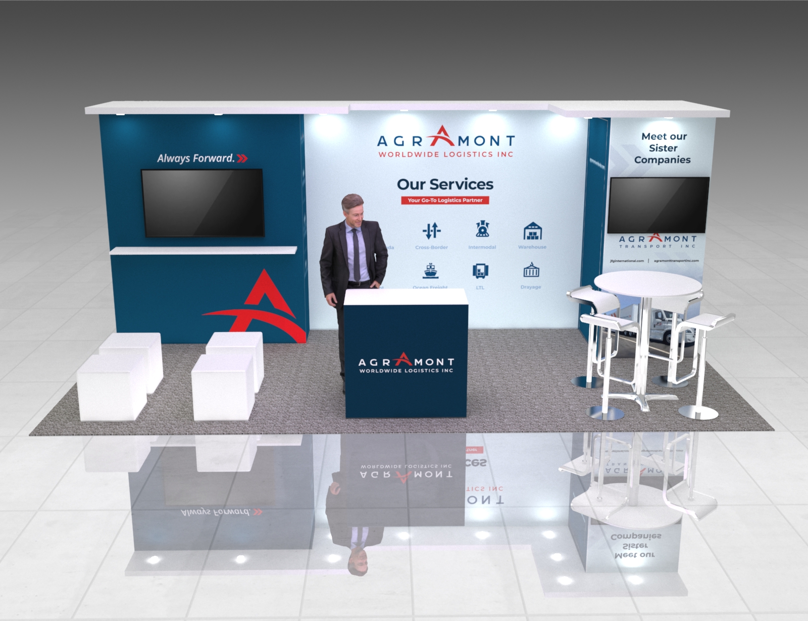 10 x 20 Trade Show Exhibit Booth Rental — 10x20 Custom & Modular Exhibits exhibit rental in Las Vegas, primary catalog image