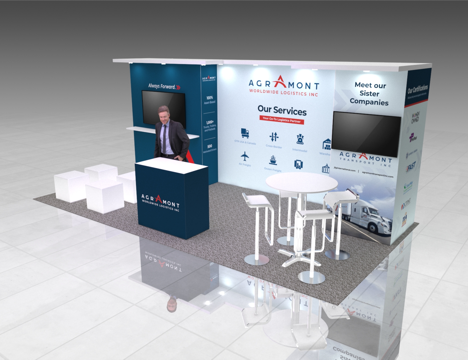 10 x 20 Trade Show Exhibit Booth Rental — 10x20 Custom & Modular Exhibits exhibit rental in Las Vegas, catalog image 5