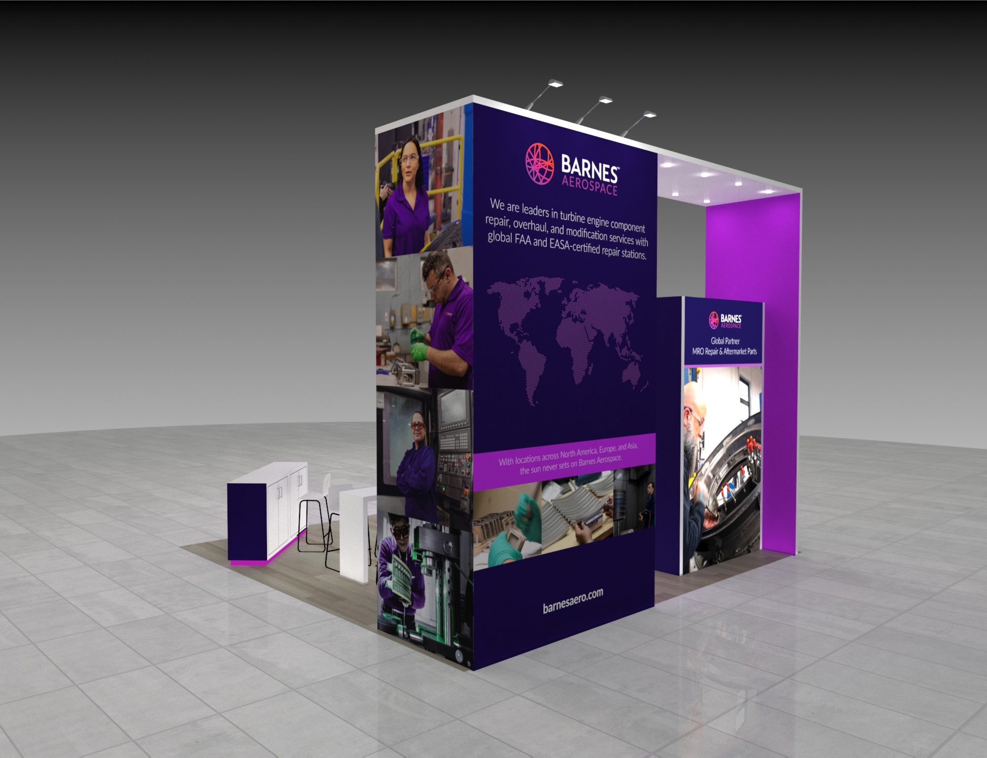 20x20 Trade Show Booth Rental — 20x20 Custom & Modular Exhibits exhibit rental in Las Vegas, catalog image 4