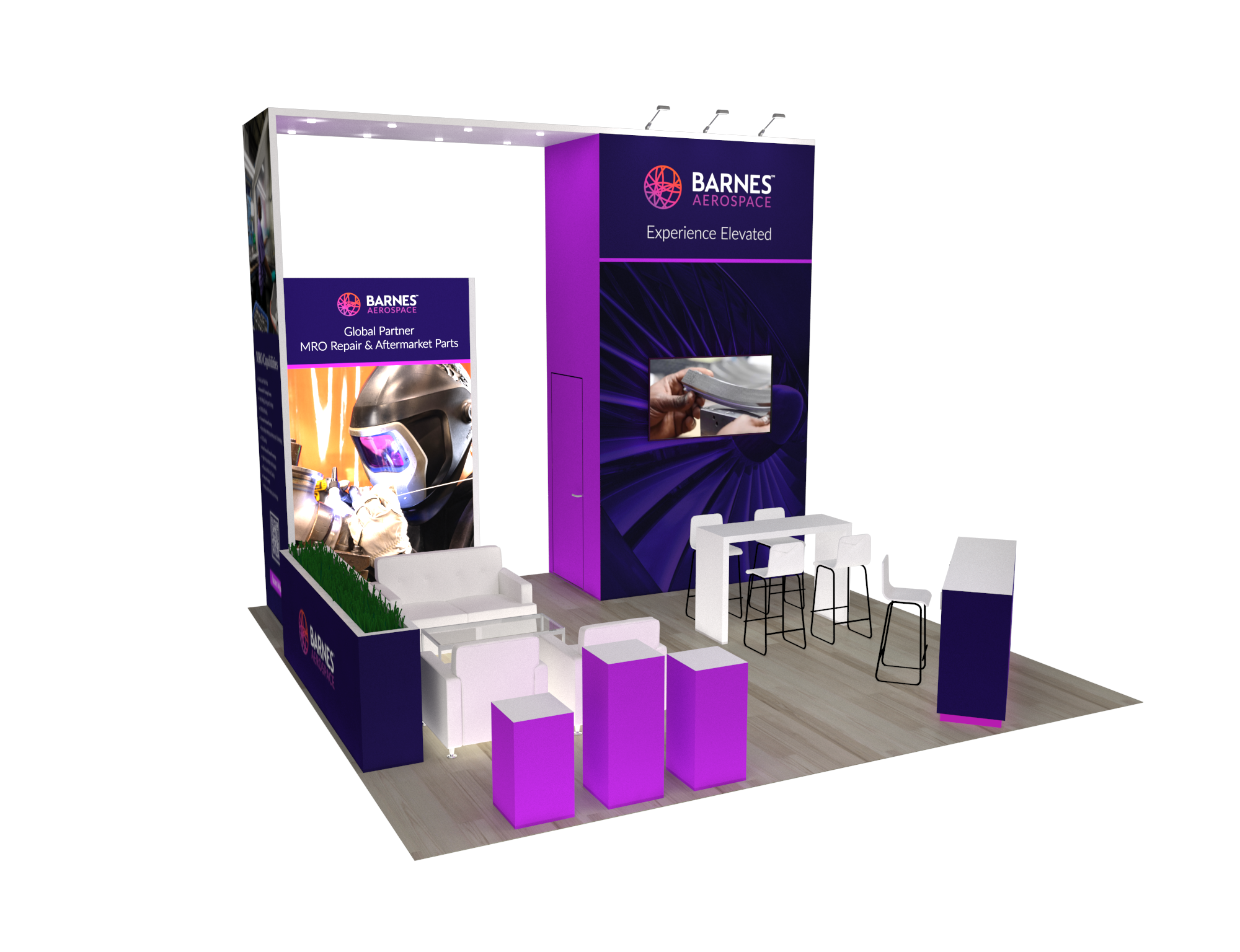 20x20 Trade Show Booth Rental — 20x20 Custom & Modular Exhibits exhibit rental in Las Vegas, catalog image 7