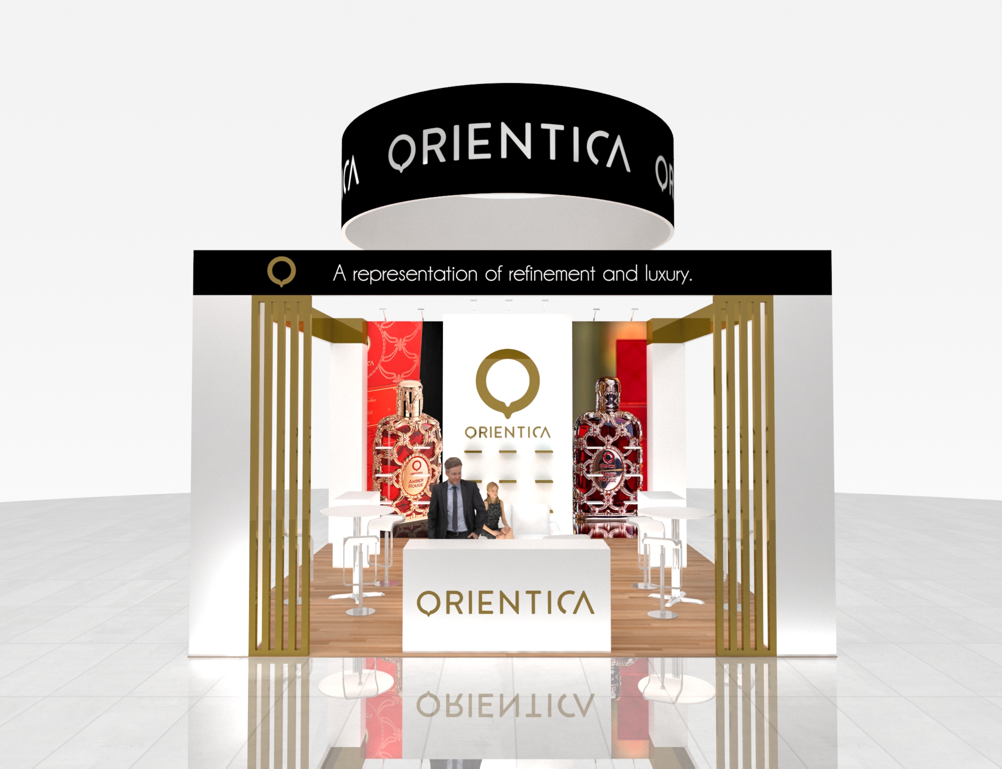 20x20 Trade Show Exhibit Booth Rental — 20x20 Custom & Modular Exhibits exhibit rental in Las Vegas, primary catalog image