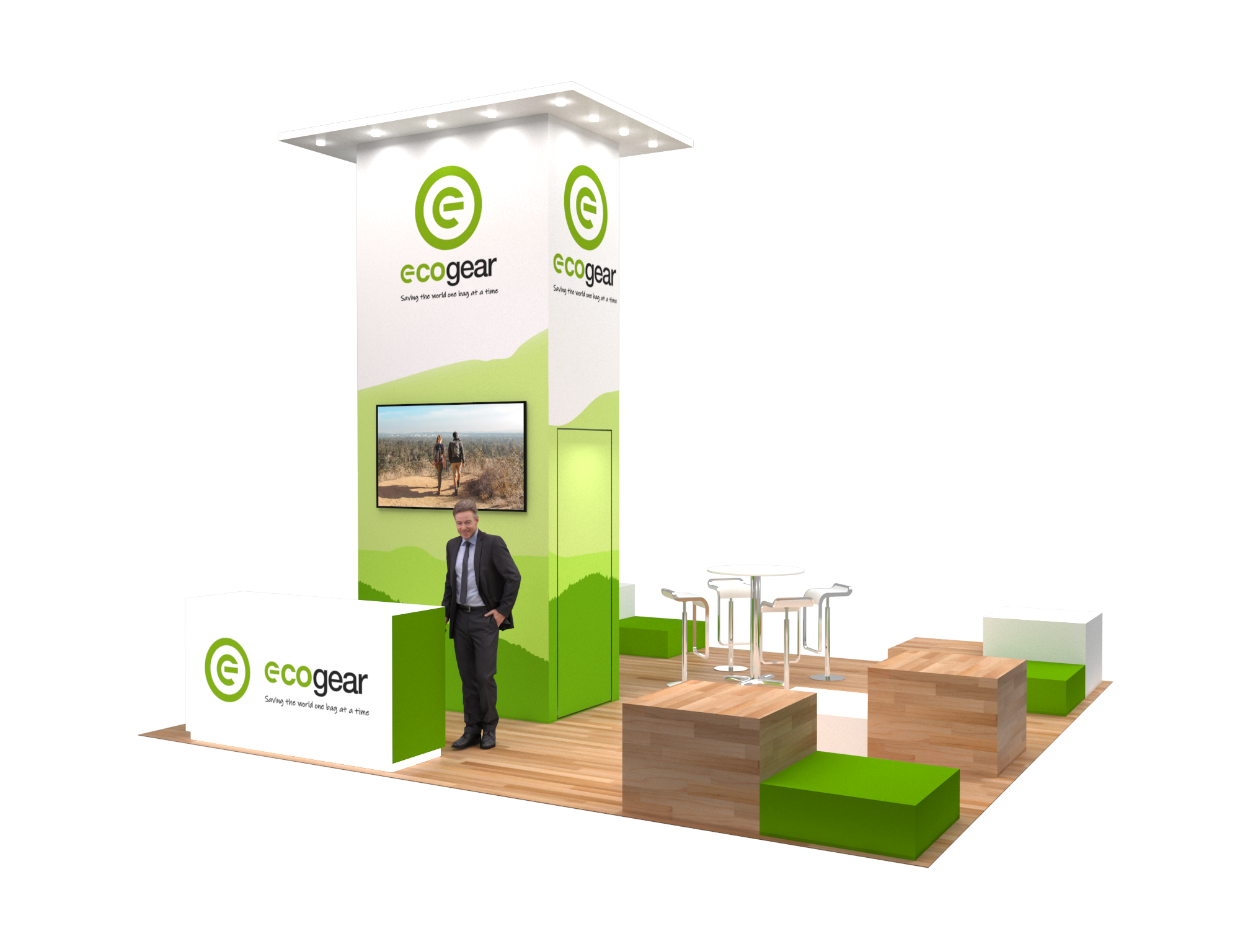 20x20 Display Trade Show Booth Rental — 20x20 Custom & Modular Exhibits exhibit rental in Las Vegas, catalog image 8