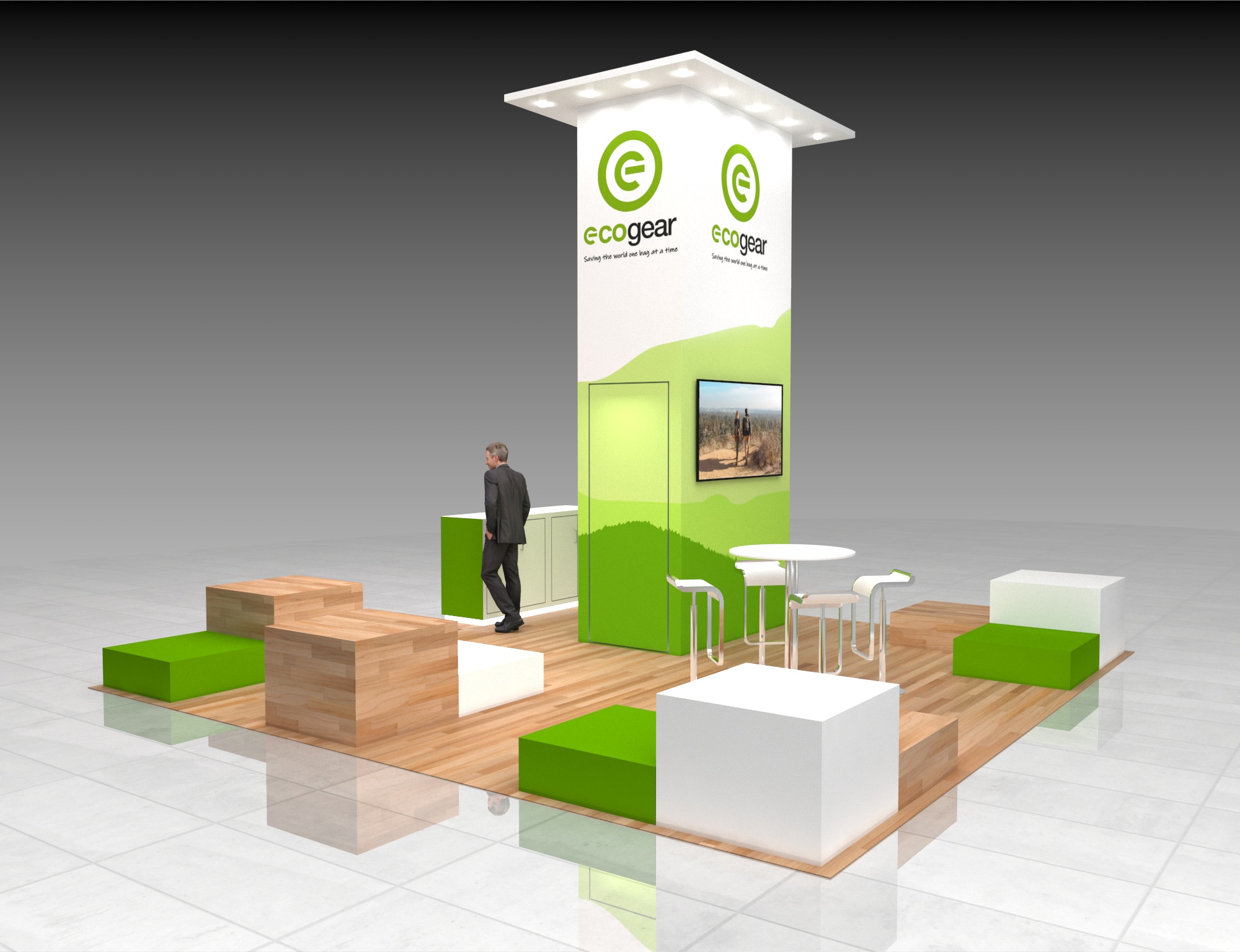 20x20 Display Trade Show Booth Rental — 20x20 Custom & Modular Exhibits exhibit rental in Las Vegas, catalog image 5