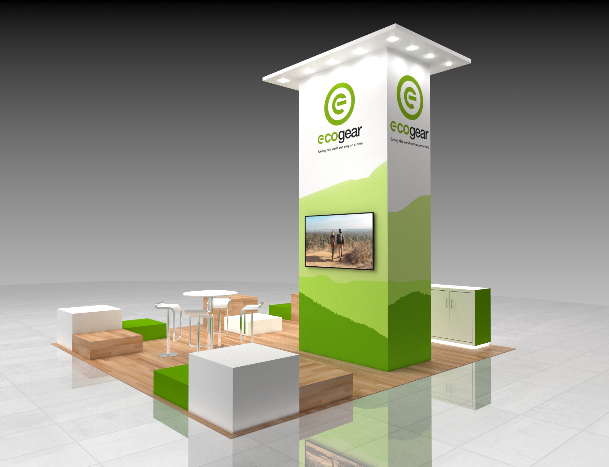 20x20 Display Trade Show Booth Rental — 20x20 Custom & Modular Exhibits exhibit rental in Las Vegas, catalog image 4