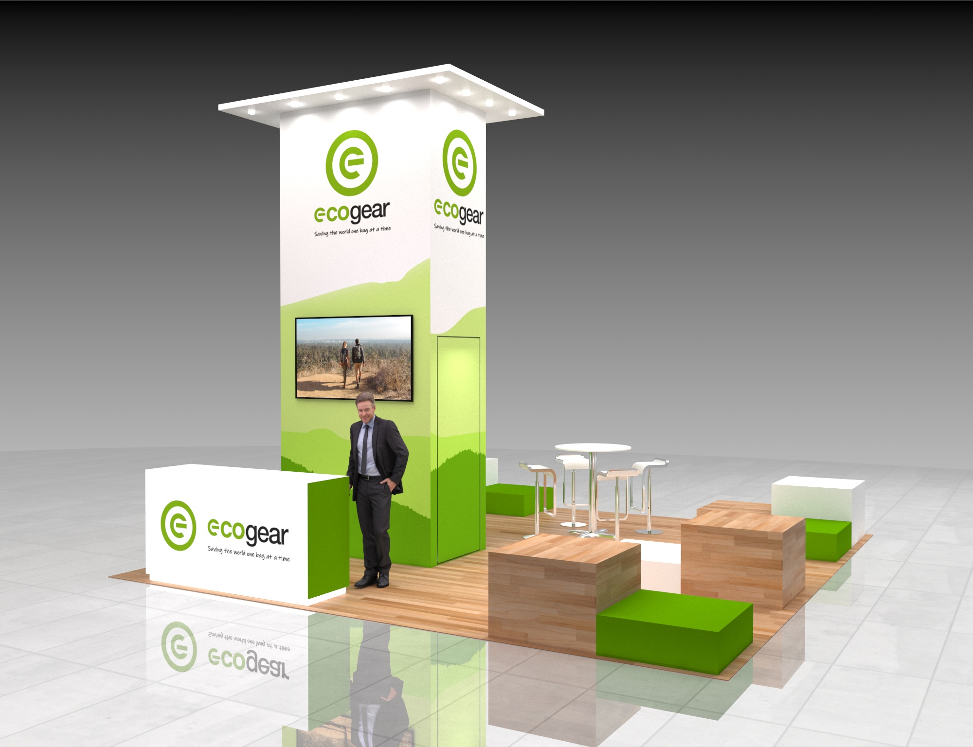 20x20 Display Trade Show Booth Rental — 20x20 Custom & Modular Exhibits exhibit rental in Las Vegas, catalog image 7