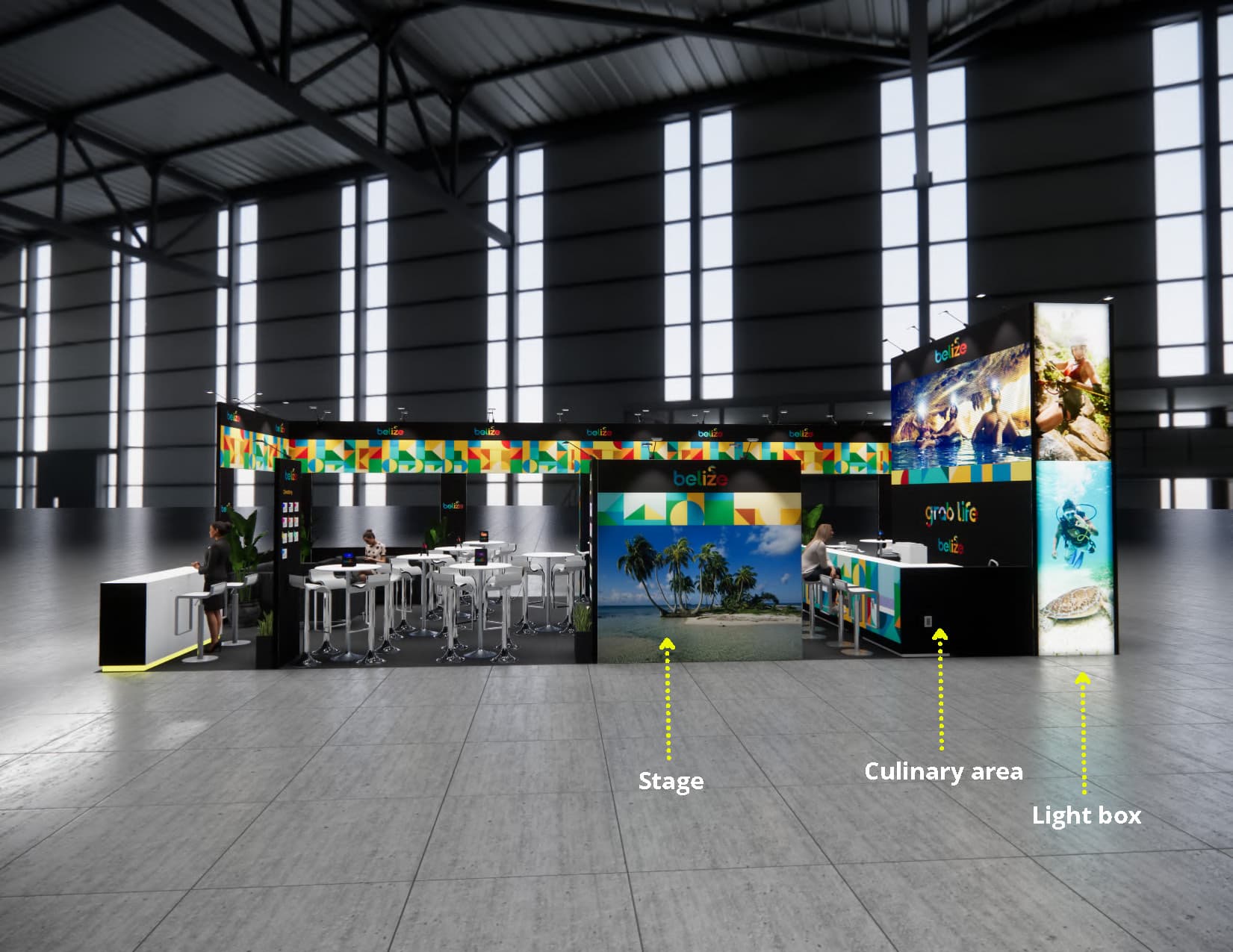 IMEX 20 x 40 trade show booth — 20x40 Custom & Modular Exhibits exhibit rental in Las Vegas, catalog image 4