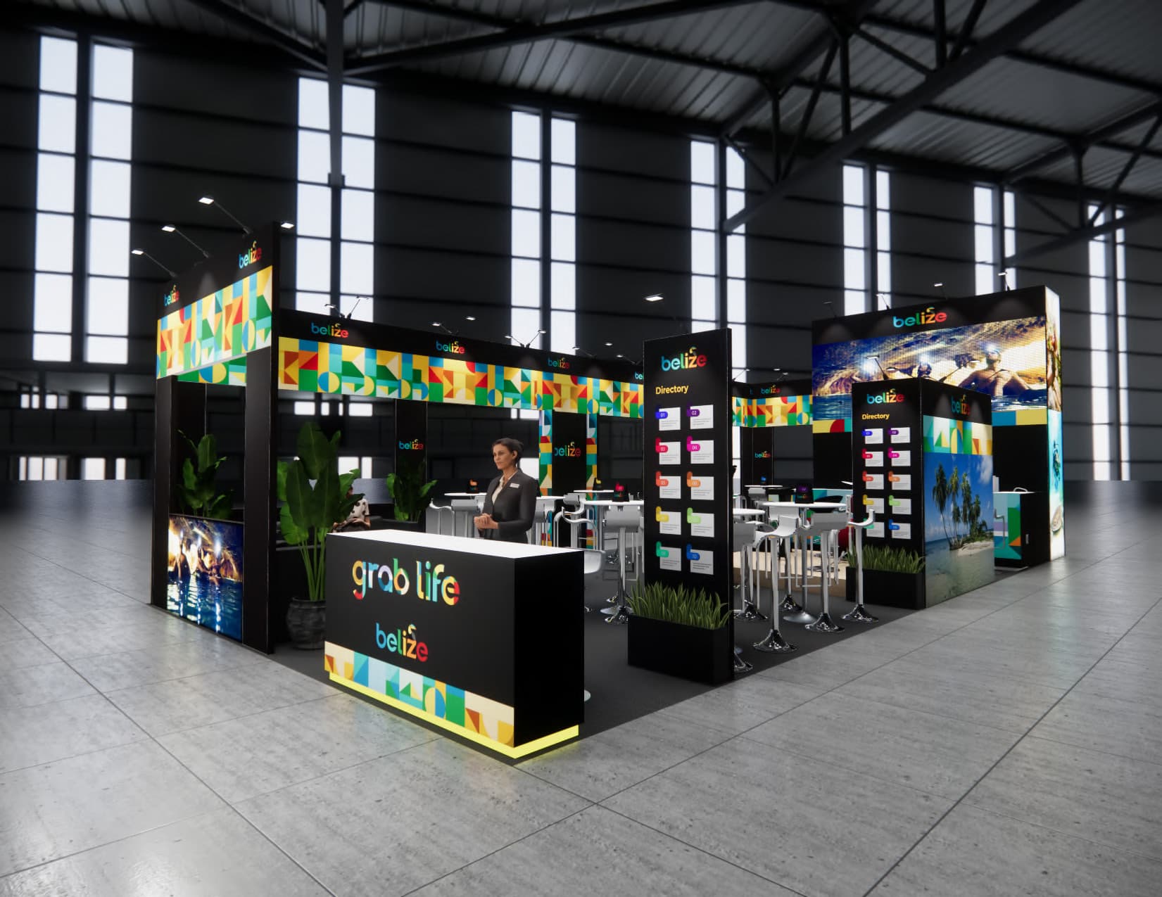 IMEX 20 x 40 trade show booth — 20x40 Custom & Modular Exhibits exhibit rental in Las Vegas, primary catalog image