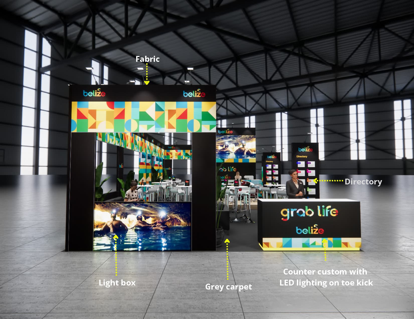 IMEX 20 x 40 trade show booth — 20x40 Custom & Modular Exhibits exhibit rental in Las Vegas, catalog image 3