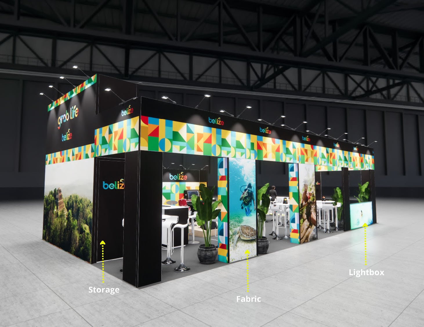 IMEX 20 x 40 trade show booth — 20x40 Custom & Modular Exhibits exhibit rental in Las Vegas, catalog image 8
