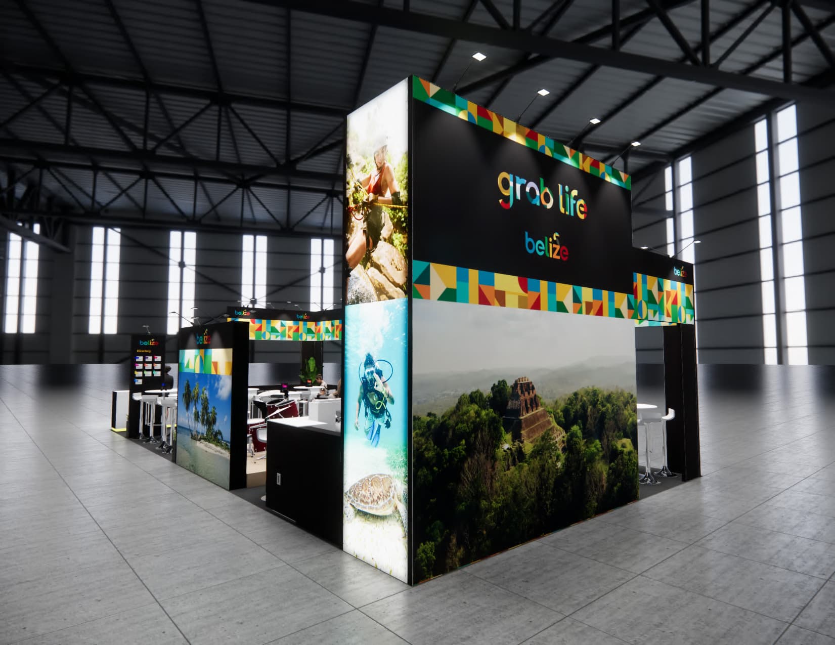 IMEX 20 x 40 trade show booth — 20x40 Custom & Modular Exhibits exhibit rental in Las Vegas, catalog image 5