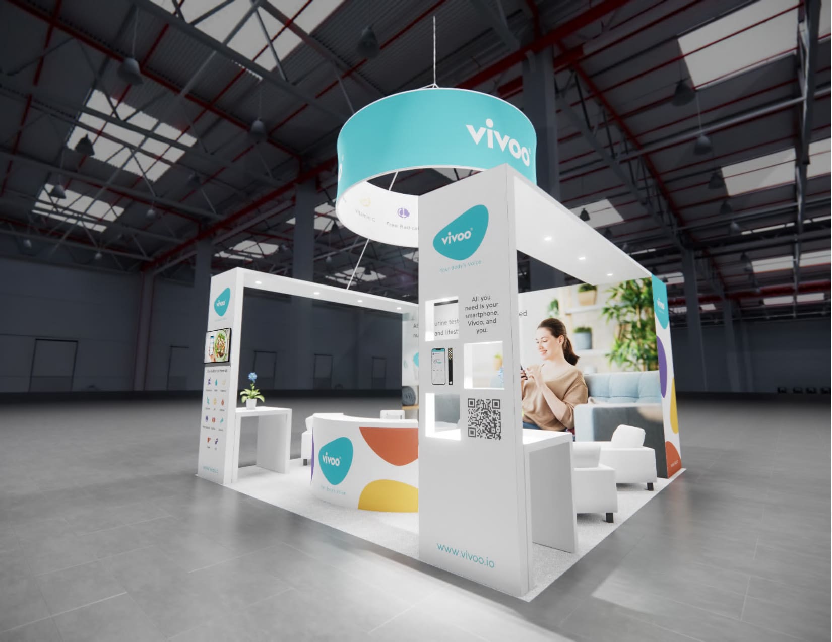January Las Vegas consumer technology show Expo trade show stand rental 20 x 20 — 20x20 Custom & Modular Exhibits exhibit rental in Las Vegas, catalog image 8