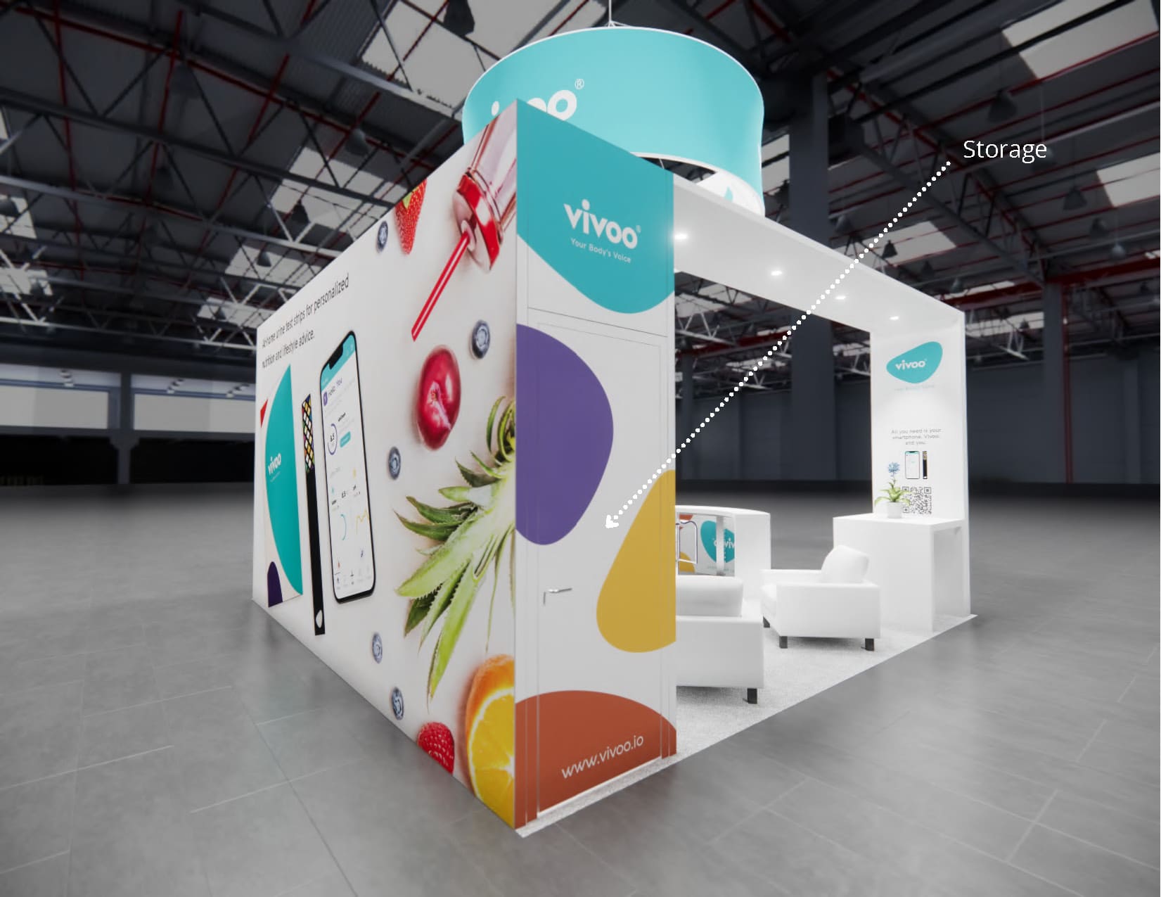 January Las Vegas consumer technology show Expo trade show stand rental 20 x 20 — 20x20 Custom & Modular Exhibits exhibit rental in Las Vegas, catalog image 4